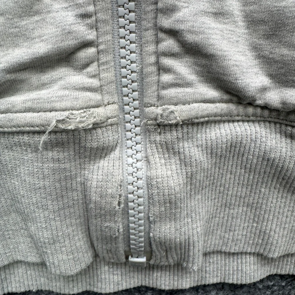 Lululemon‎ Scuba Full Zip Hoodie Women 8 Gray Long Sleeve Athletic Fleece